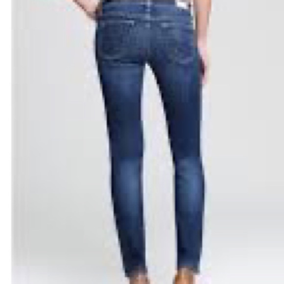 AG Stilt Cigarette Leg Distressed Skinny Denim Jeans - Picture 1 of 9